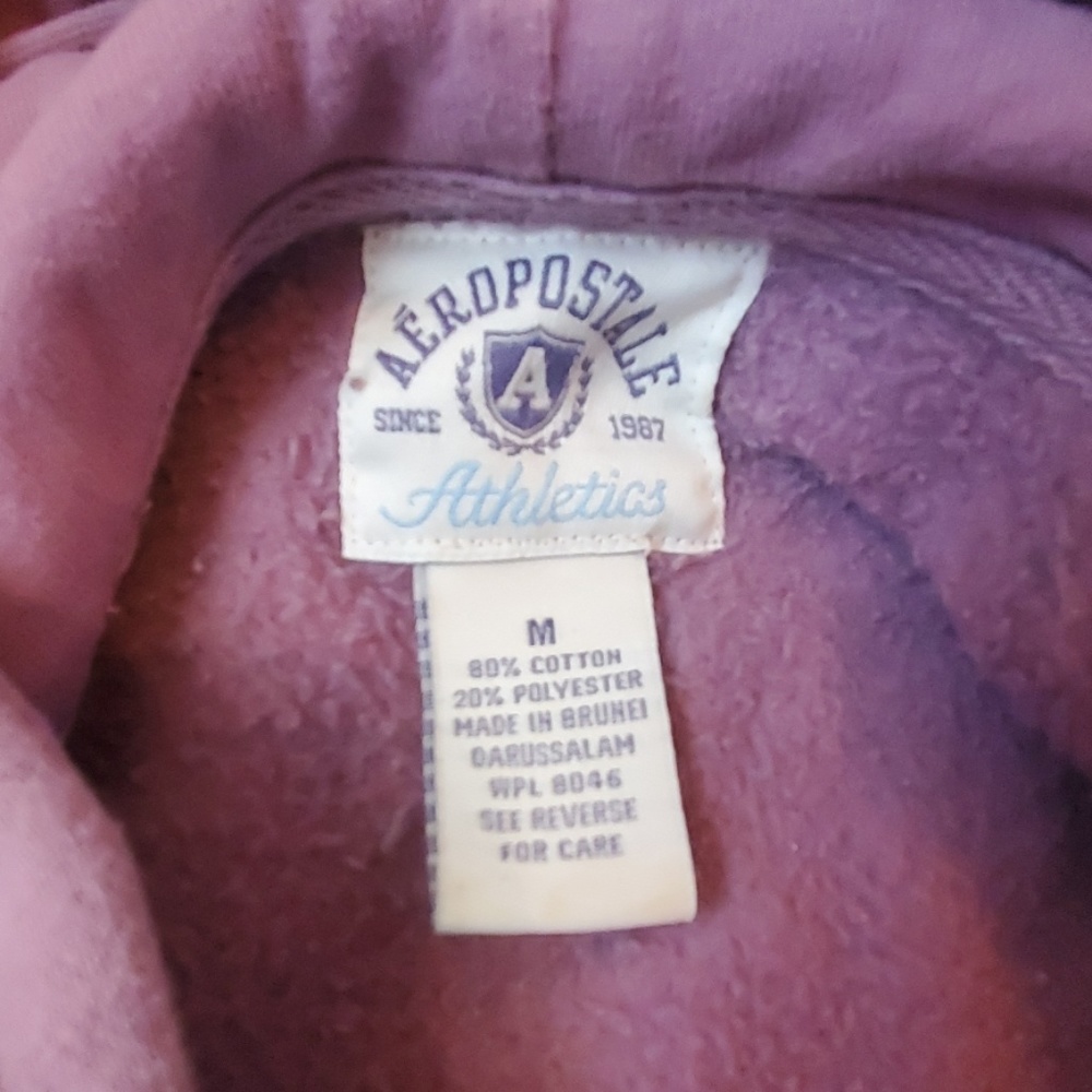 Aeropostale Girls Purple Sweatshirt Size Medium - Picture 3 of 3
